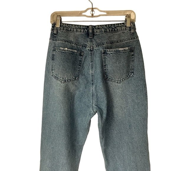 Missguided Ladder Hem Baggy Distressed Recycled Jeans, 6 - Picture 12 of 14